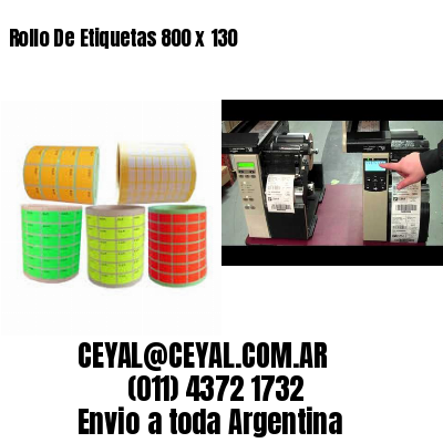Rollo De Etiquetas 800 x 130