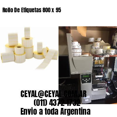 Rollo De Etiquetas 800 x 95