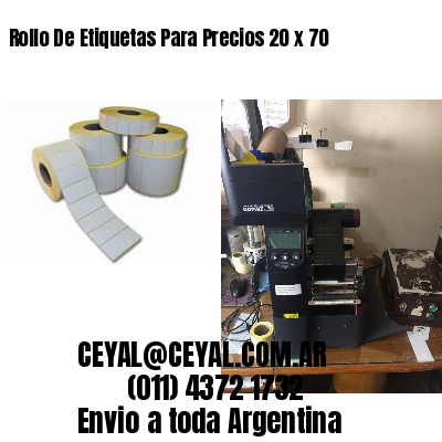 Rollo De Etiquetas Para Precios 20 x 70