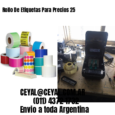 Rollo De Etiquetas Para Precios 25
