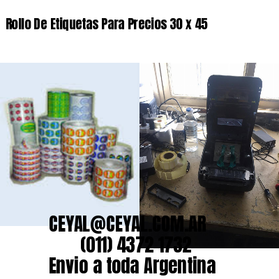 Rollo De Etiquetas Para Precios 30 x 45