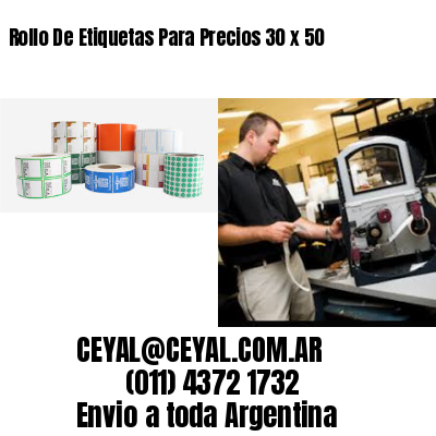 Rollo De Etiquetas Para Precios 30 x 50