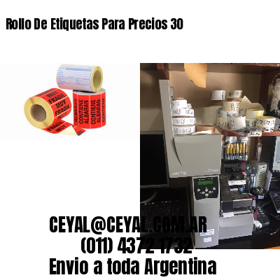 Rollo De Etiquetas Para Precios 30