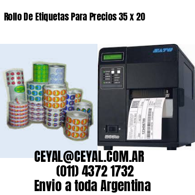 Rollo De Etiquetas Para Precios 35 x 20