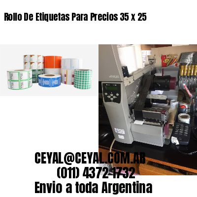 Rollo De Etiquetas Para Precios 35 x 25