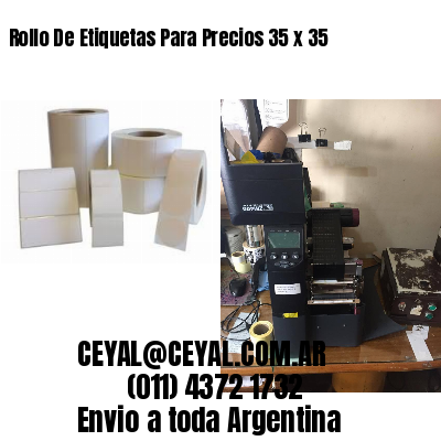 Rollo De Etiquetas Para Precios 35 x 35