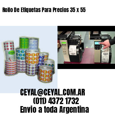 Rollo De Etiquetas Para Precios 35 x 55