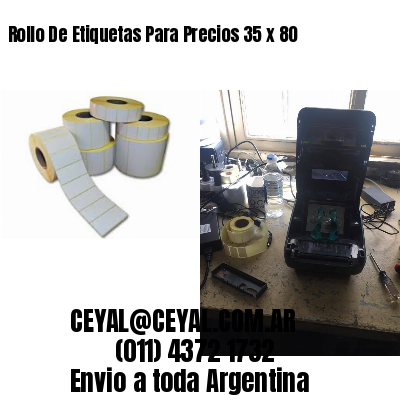 Rollo De Etiquetas Para Precios 35 x 80