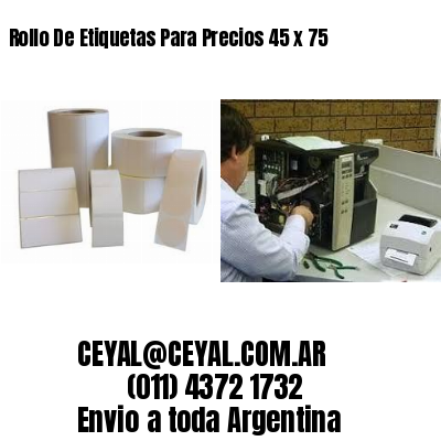Rollo De Etiquetas Para Precios 45 x 75