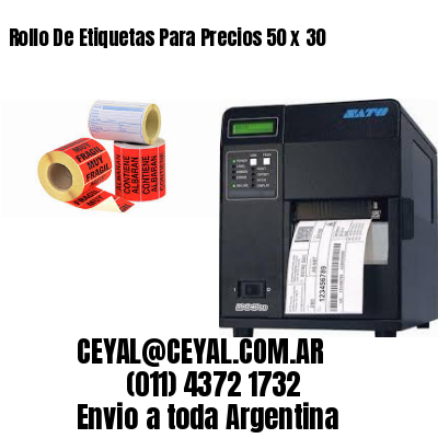 Rollo De Etiquetas Para Precios 50 x 30