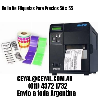 Rollo De Etiquetas Para Precios 50 x 55