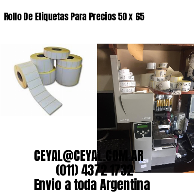 Rollo De Etiquetas Para Precios 50 x 65