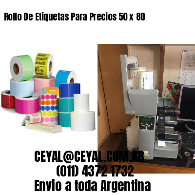 Rollo De Etiquetas Para Precios 50 x 80