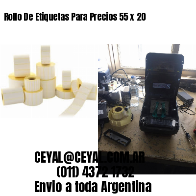 Rollo De Etiquetas Para Precios 55 x 20