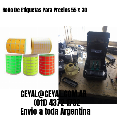 Rollo De Etiquetas Para Precios 55 x 30