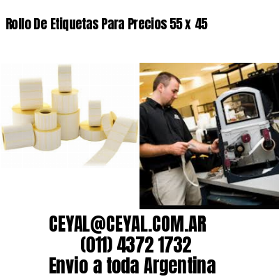 Rollo De Etiquetas Para Precios 55 x 45