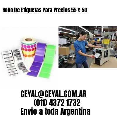 Rollo De Etiquetas Para Precios 55 x 50