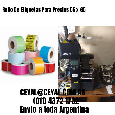 Rollo De Etiquetas Para Precios 55 x 65