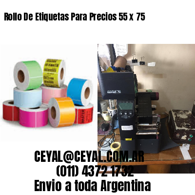 Rollo De Etiquetas Para Precios 55 x 75