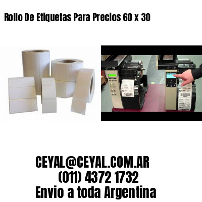 Rollo De Etiquetas Para Precios 60 x 30