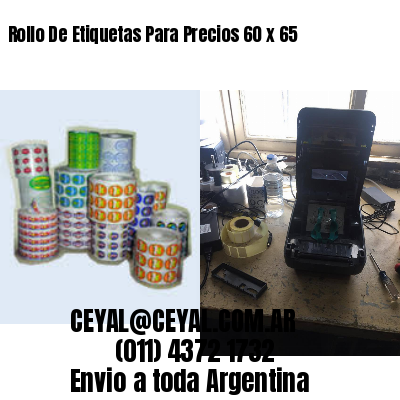 Rollo De Etiquetas Para Precios 60 x 65