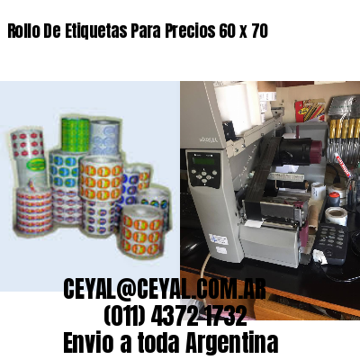 Rollo De Etiquetas Para Precios 60 x 70