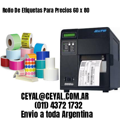 Rollo De Etiquetas Para Precios 60 x 80