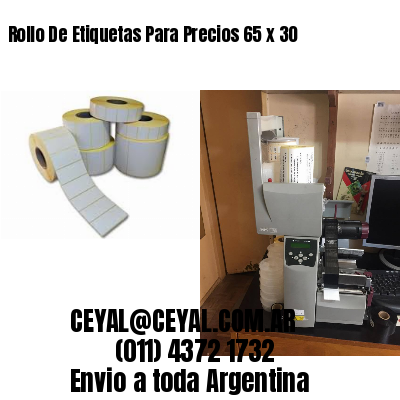 Rollo De Etiquetas Para Precios 65 x 30
