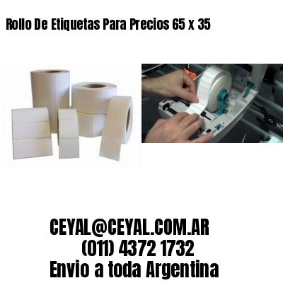 Rollo De Etiquetas Para Precios 65 x 35