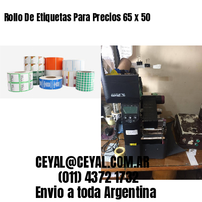 Rollo De Etiquetas Para Precios 65 x 50