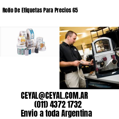 Rollo De Etiquetas Para Precios 65