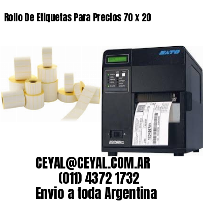 Rollo De Etiquetas Para Precios 70 x 20