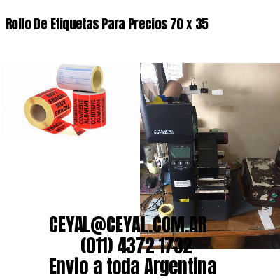 Rollo De Etiquetas Para Precios 70 x 35
