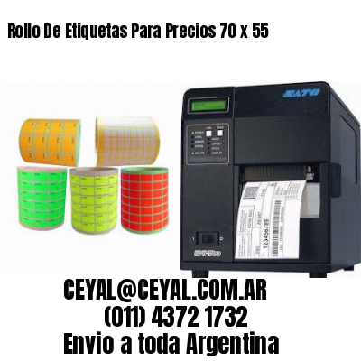 Rollo De Etiquetas Para Precios 70 x 55