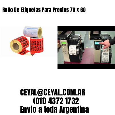 Rollo De Etiquetas Para Precios 70 x 60