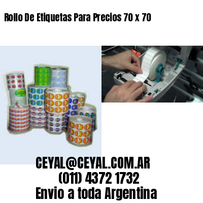 Rollo De Etiquetas Para Precios 70 x 70