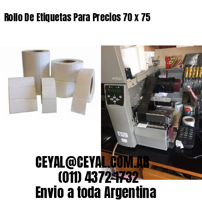 Rollo De Etiquetas Para Precios 70 x 75