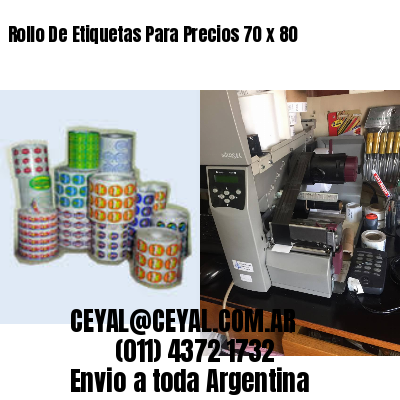 Rollo De Etiquetas Para Precios 70 x 80