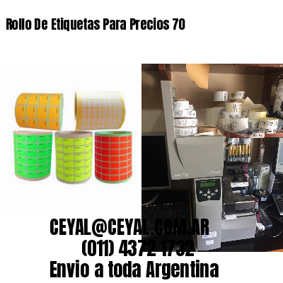Rollo De Etiquetas Para Precios 70