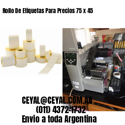 Rollo De Etiquetas Para Precios 75 x 45