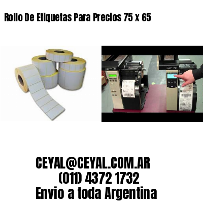 Rollo De Etiquetas Para Precios 75 x 65