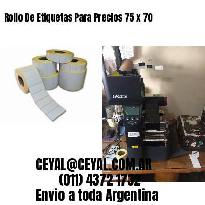 Rollo De Etiquetas Para Precios 75 x 70