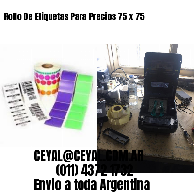 Rollo De Etiquetas Para Precios 75 x 75