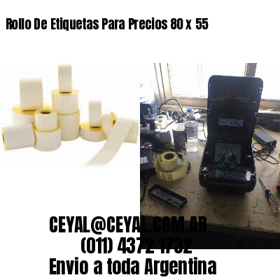 Rollo De Etiquetas Para Precios 80 x 55