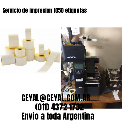 Servicio de impresion 1050 etiquetas