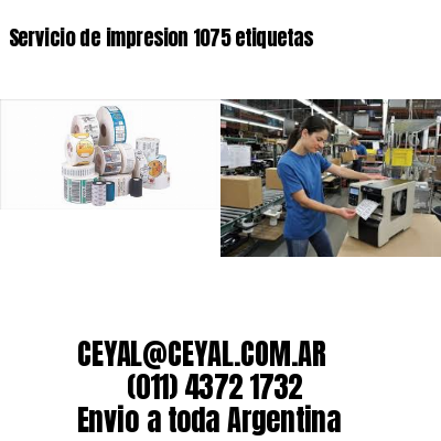 Servicio de impresion 1075 etiquetas