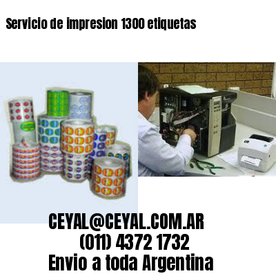 Servicio de impresion 1300 etiquetas