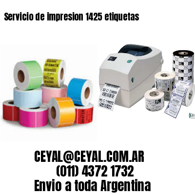 Servicio de impresion 1425 etiquetas
