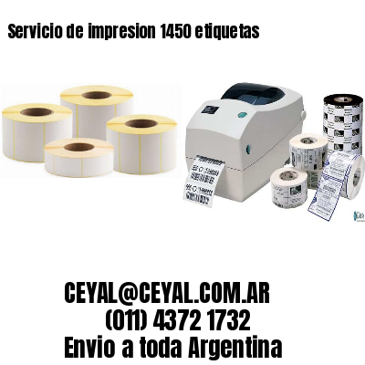 Servicio de impresion 1450 etiquetas