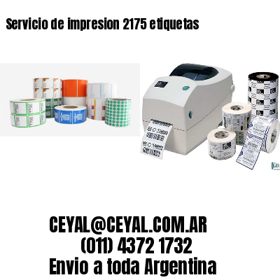 Servicio de impresion 2175 etiquetas